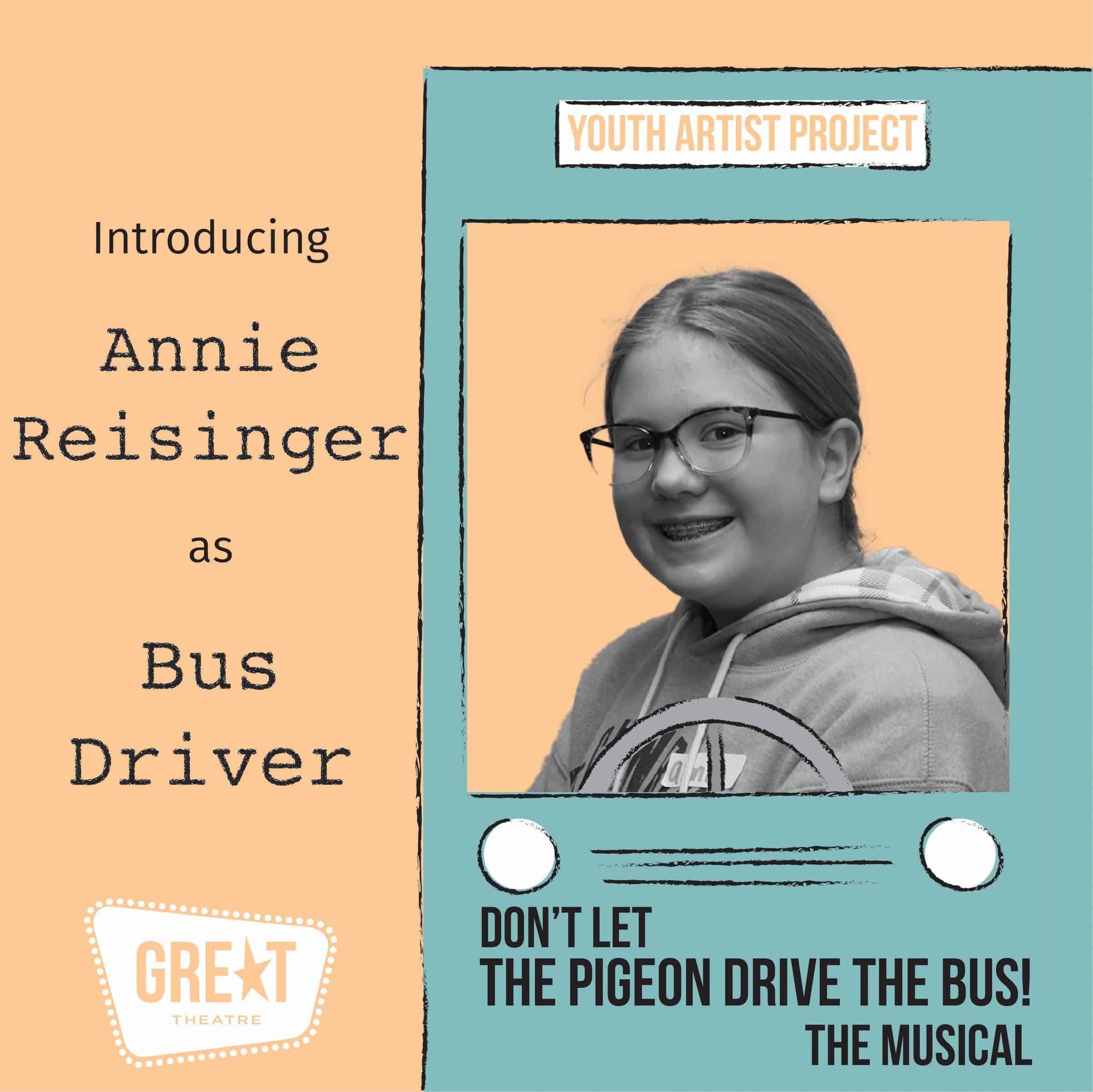 pigeon headshots Annie Reisinger