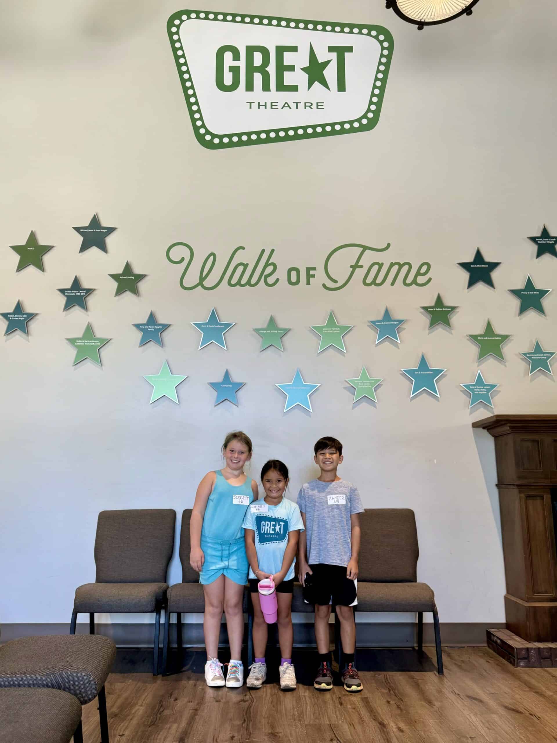 Xander, Laney and Scarlett await an audition